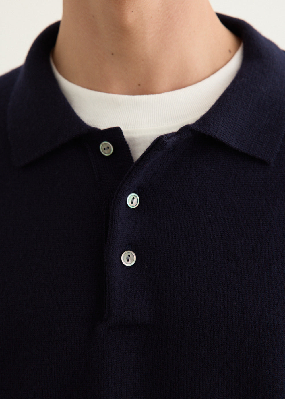 Classic Long Sleeve Knit Polo