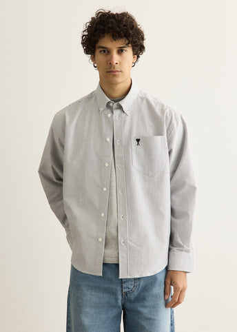 Boxy Fit Shirt With Button-Down Collar