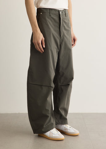 Cotton Poplin Curved Pants