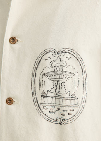 x Kuro Handwritten Postcard Work Jacket