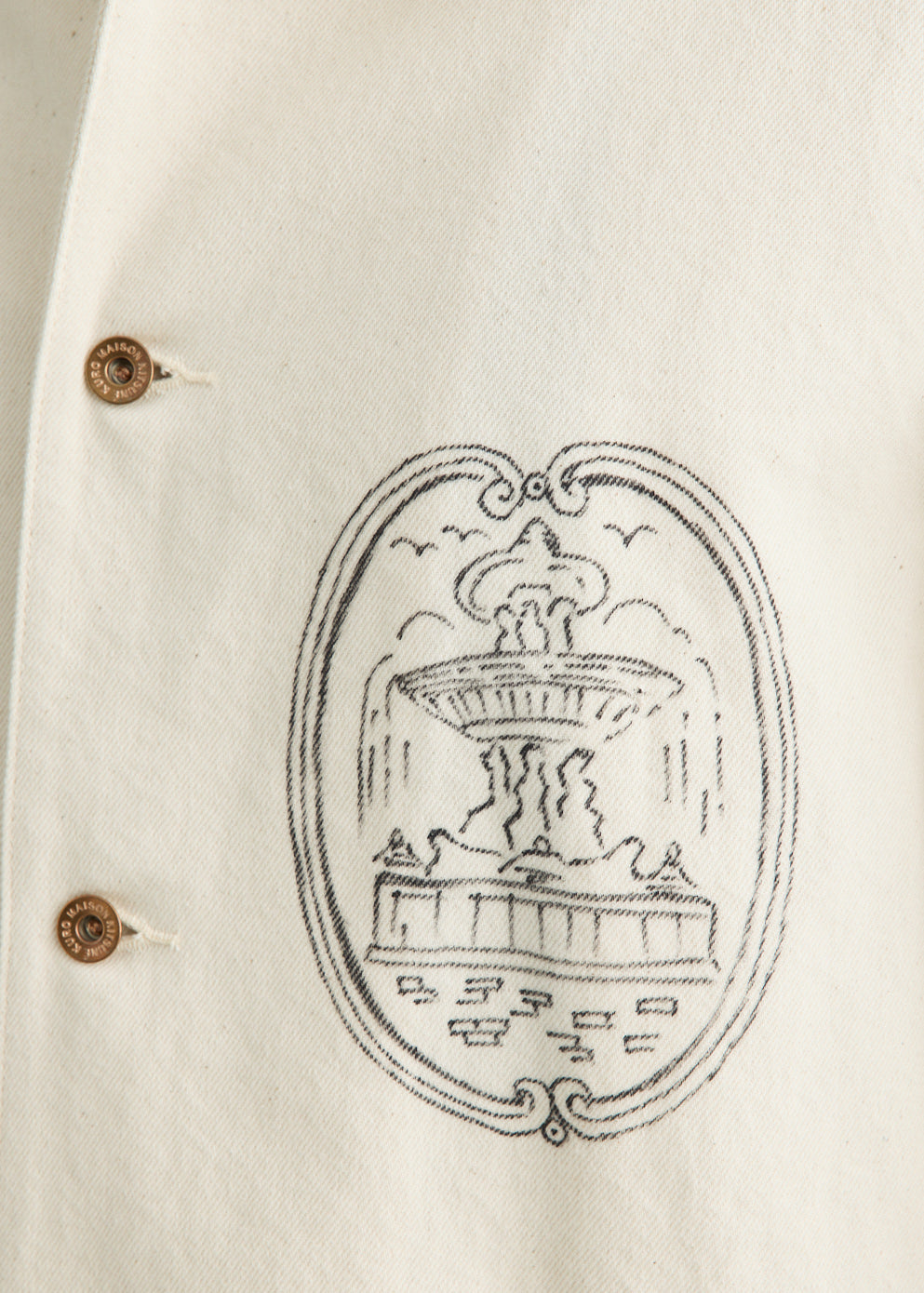 x Kuro Handwritten Postcard Work Jacket