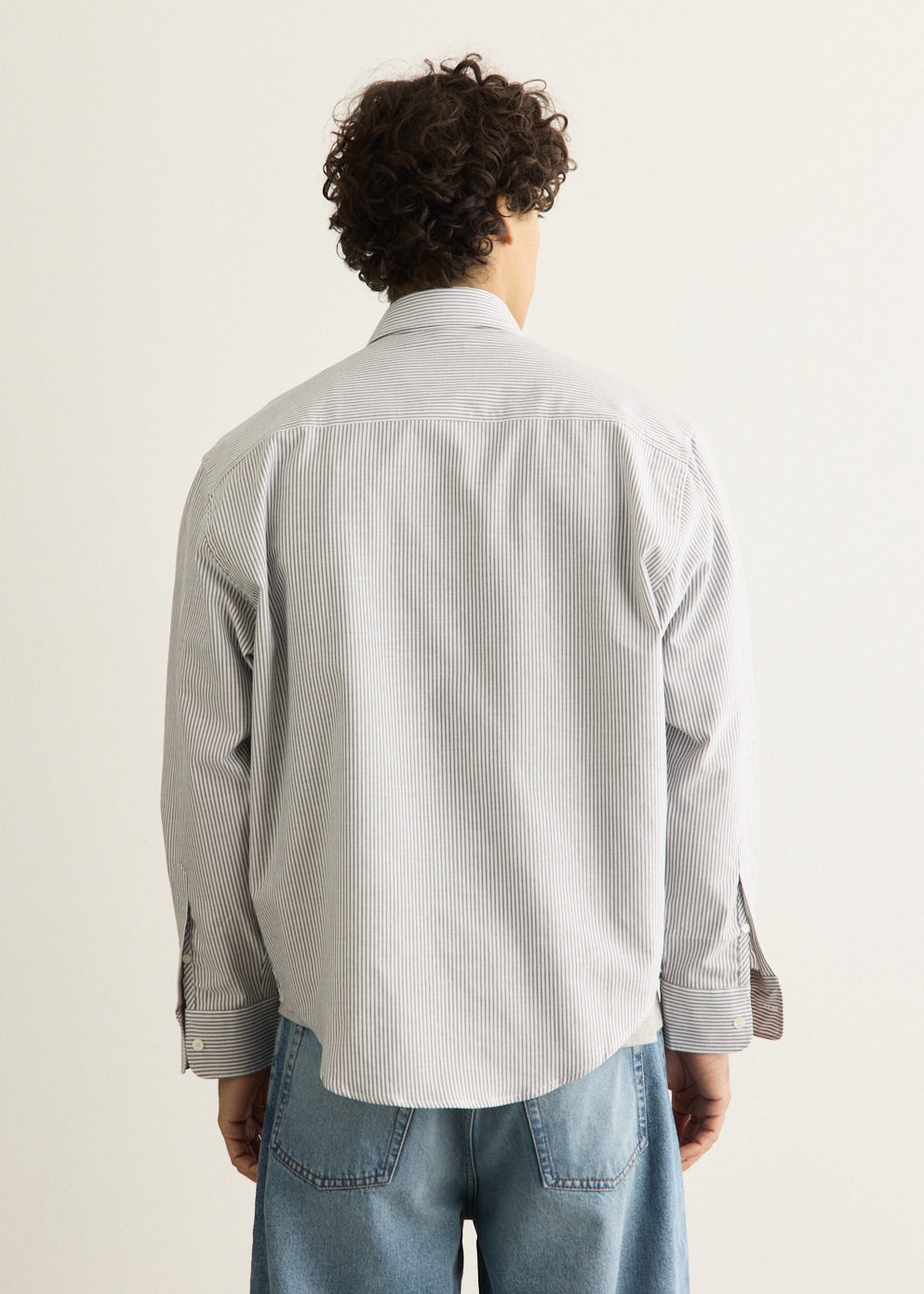 Boxy Fit Shirt With Button-Down Collar