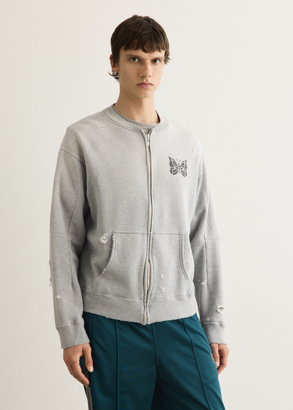 Deconstructed Zipped Sweatshirt