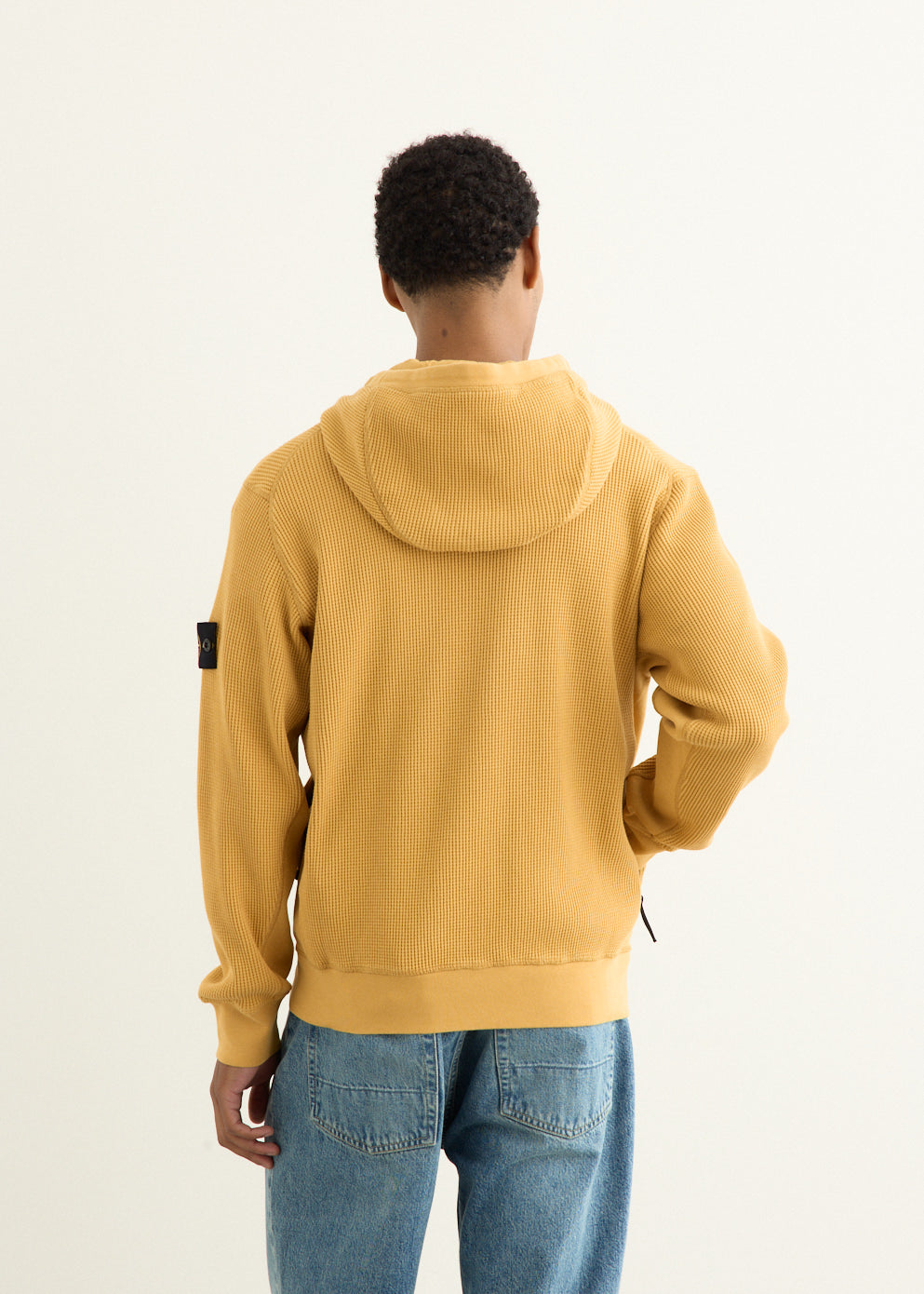 Organic Cotton Waffle Fleece Zip Hoody