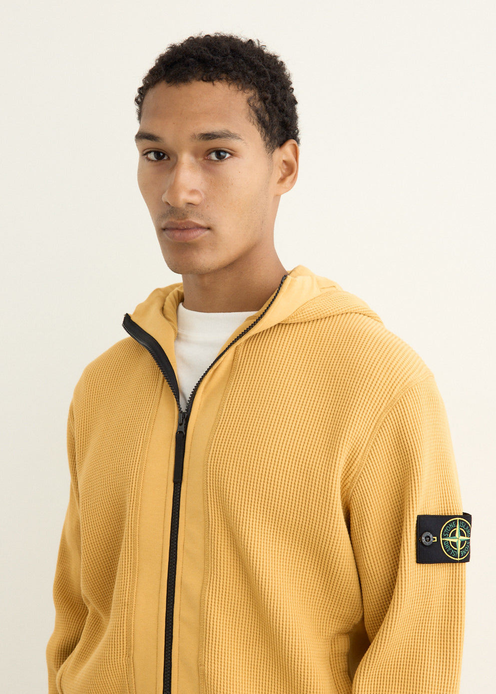 Organic Cotton Waffle Fleece Zip Hoody
