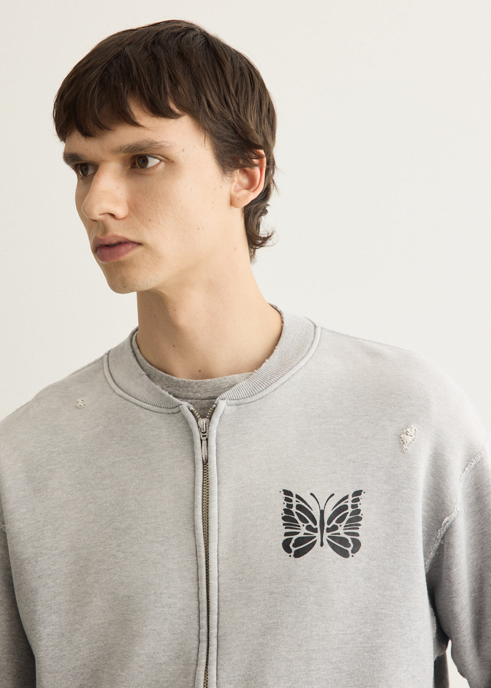 Deconstructed Zipped Sweatshirt