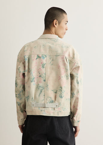 x Levi's Linen Floral Cowhide Patch Jacket