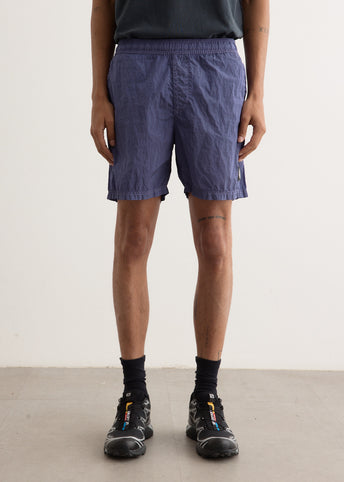 Nylon Metal Mid Length Swim Shorts