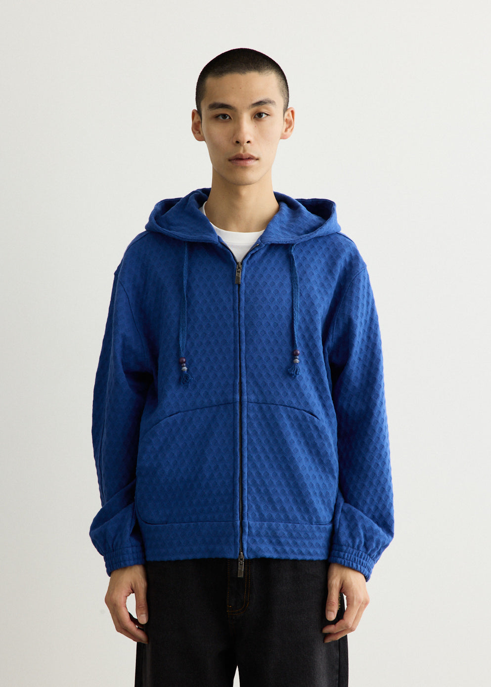 Textured Zip Hoodie