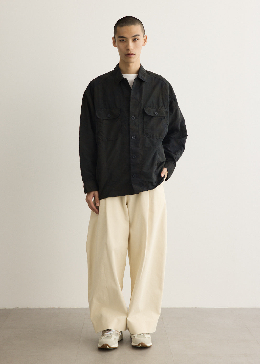 Nylong Grosgrain Garment Dyed Jacket