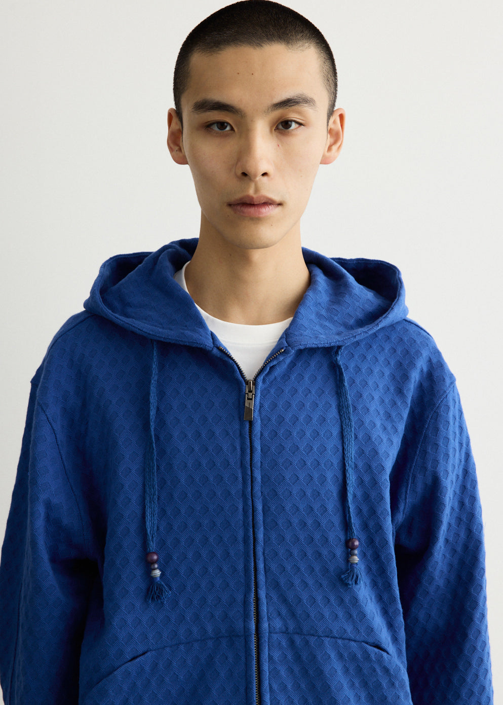 Textured Zip Hoodie