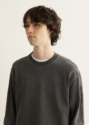 Uneven Dyed Vanise Cotton Overdyed Sweat