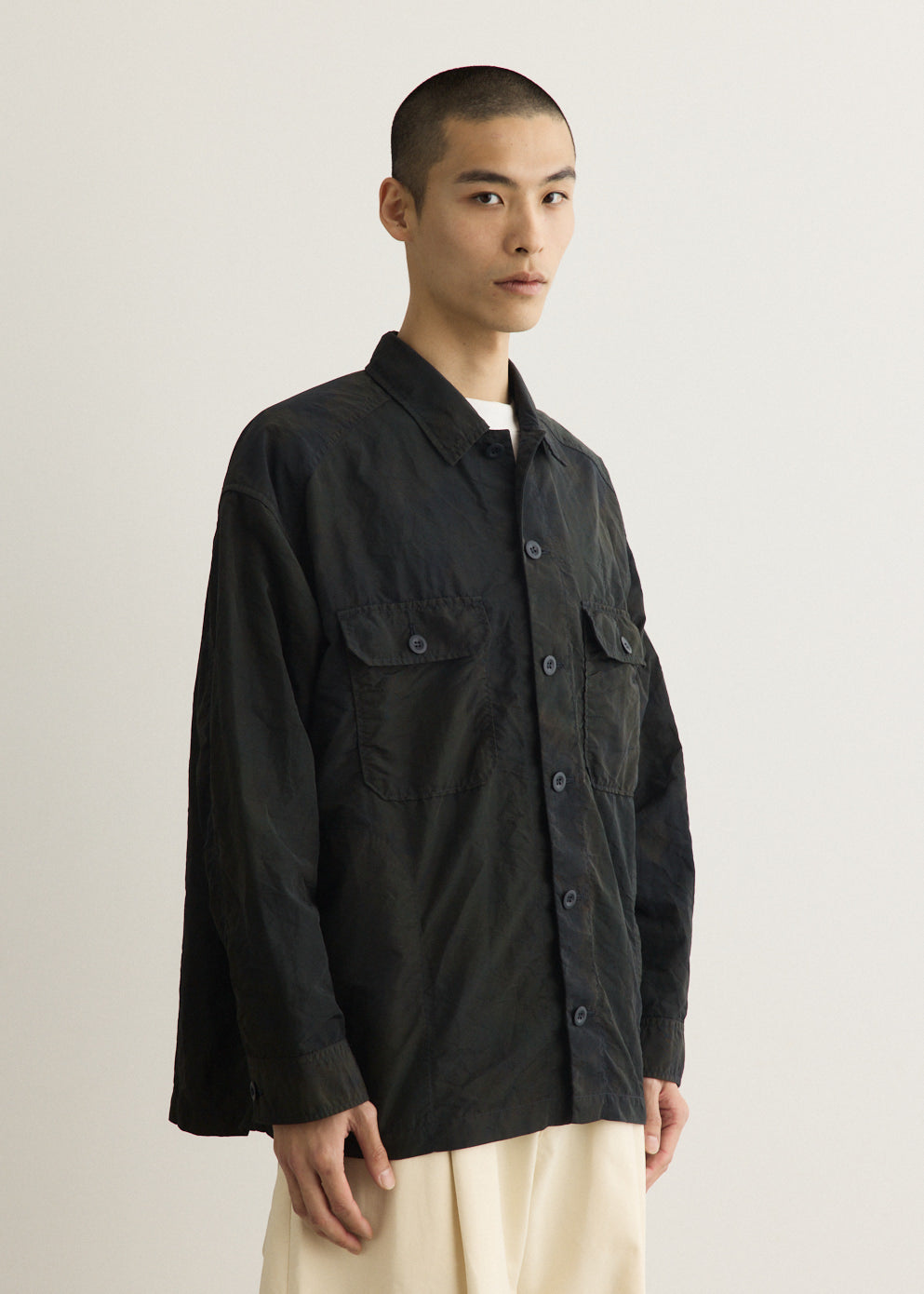 Nylong Grosgrain Garment Dyed Jacket