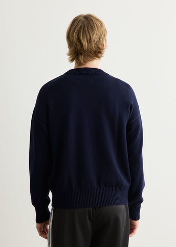Crewneck Sweater With Contrasted Ami De Coeur