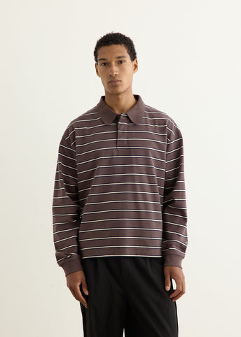 Varsity Long Sleeve Polo Shirt