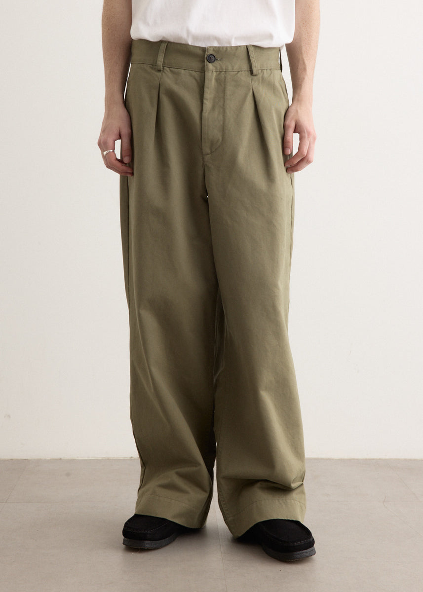 Single Pleat Baggy Pants