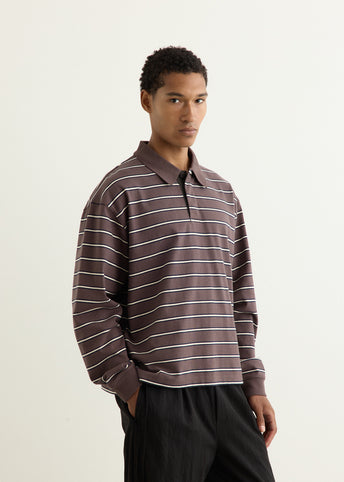 Varsity Long Sleeve Polo Shirt