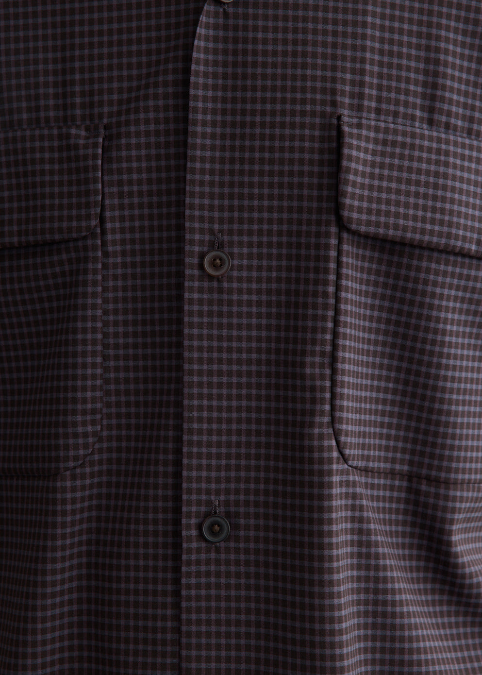 Summer Wool Open Collar Short Sleeve Shirt