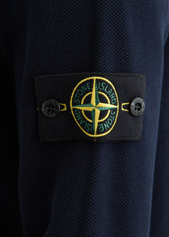 Micro Stitch Soft Organic Cotton Knit Crew Sweater