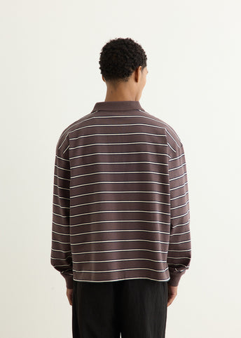 Varsity Long Sleeve Polo Shirt