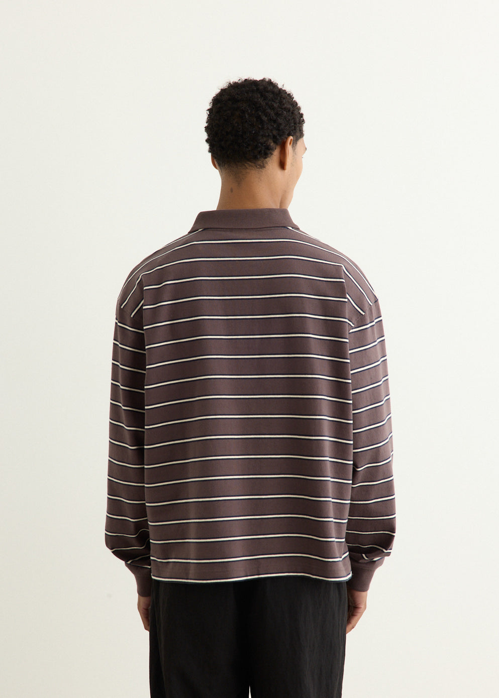 Varsity Long Sleeve Polo Shirt