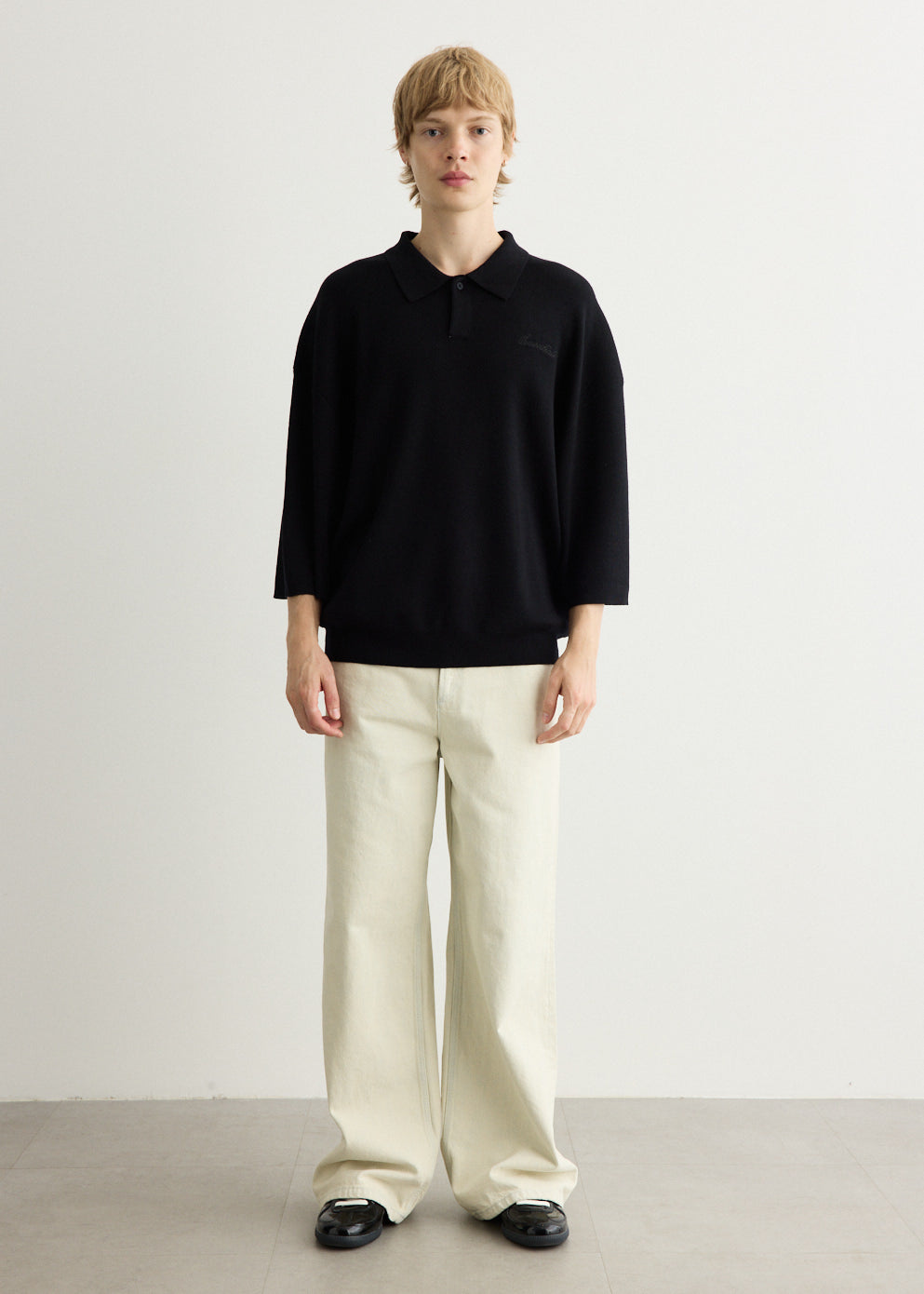 Signature 3/4 Sleeve 90's Knit Polo