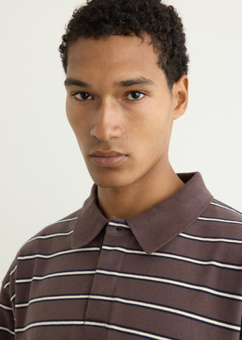 Varsity Long Sleeve Polo Shirt