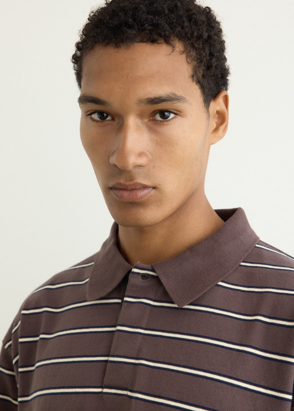 Varsity Long Sleeve Polo Shirt