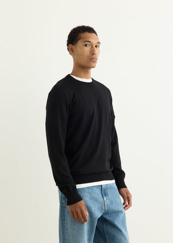 Light Pure RWS Wool Knit Crew Sweater
