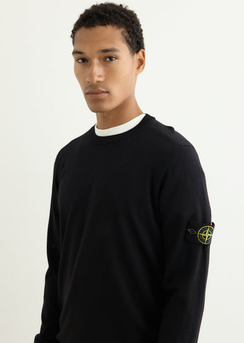 Light Pure RWS Wool Knit Crew Sweater