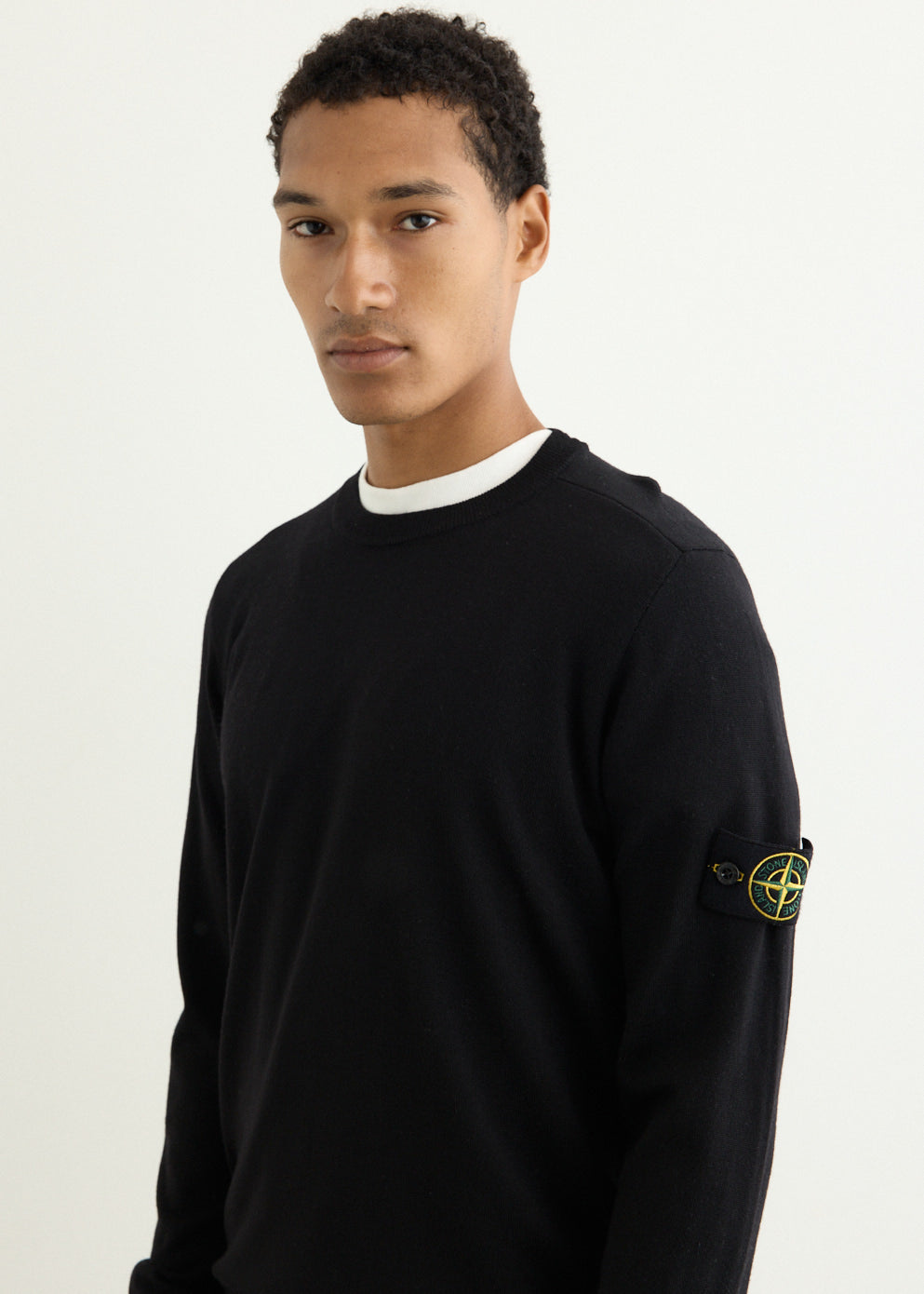 Light Pure RWS Wool Knit Crew Sweater