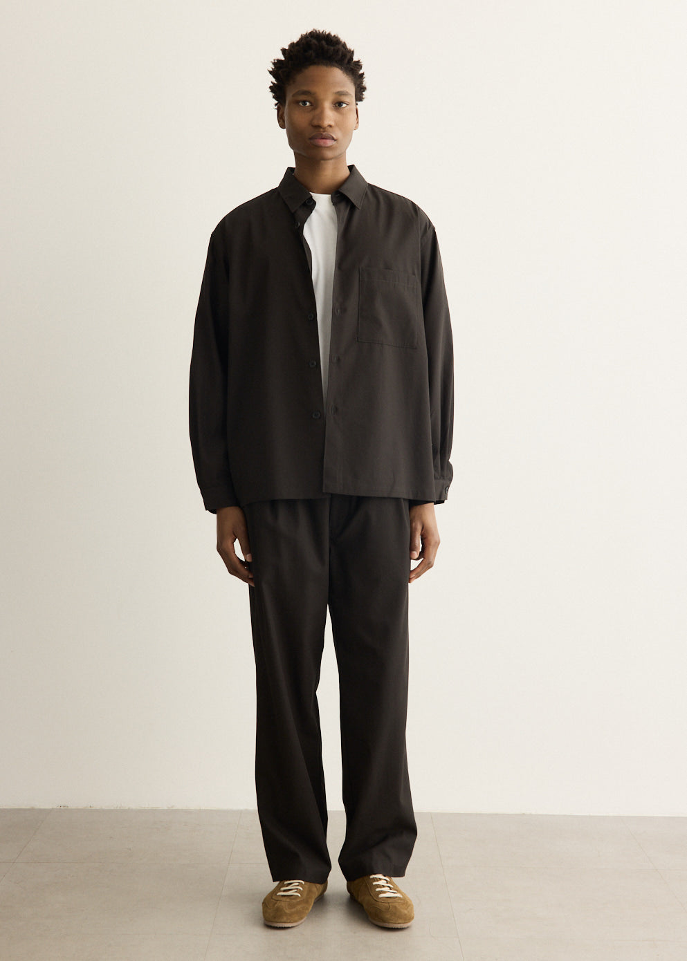 Cotton Twill Shirt Jacket