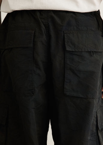 Nylon Grosgrain Garment Dyed Cargo Pants