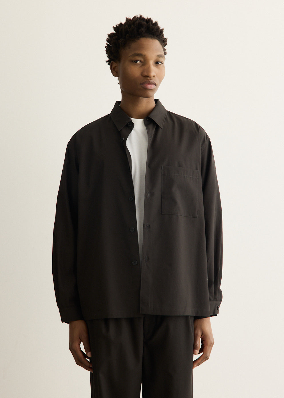 Cotton Twill Shirt Jacket