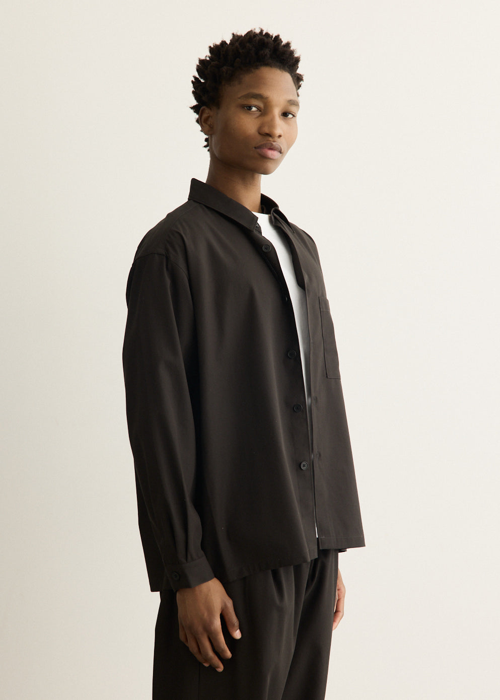 Cotton Twill Shirt Jacket