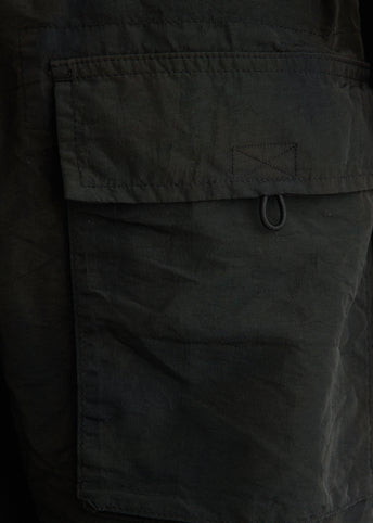 Nylon Grosgrain Garment Dyed Cargo Pants