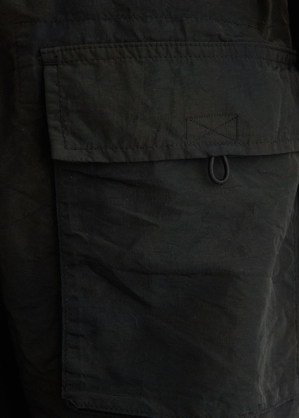 Nylon Grosgrain Garment Dyed Cargo Pants