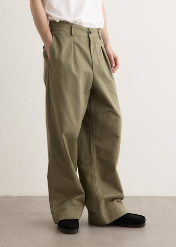 Single Pleat Baggy Pants