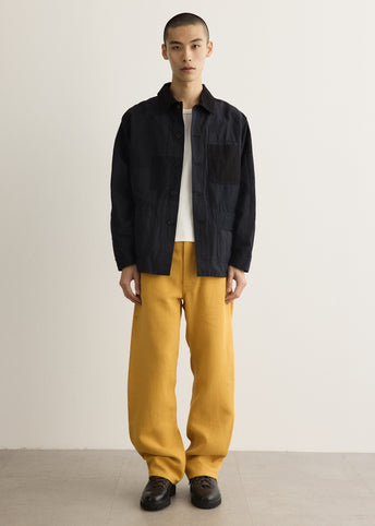 Linen Oxford Buckle Back Pants