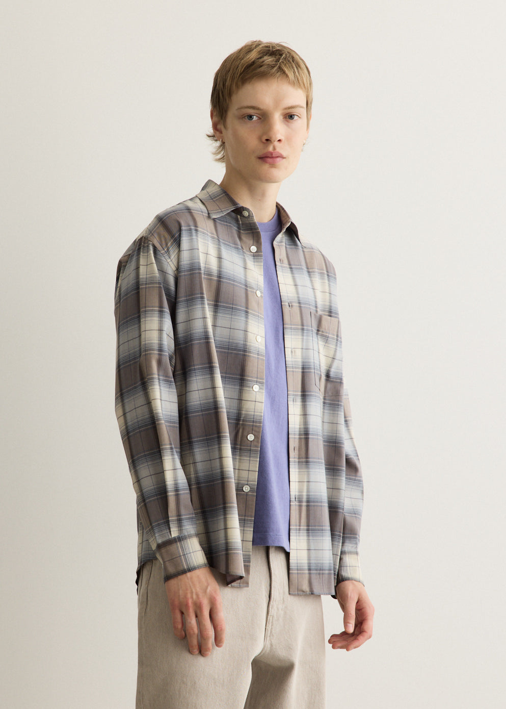 Super Light Wool Check Shirt