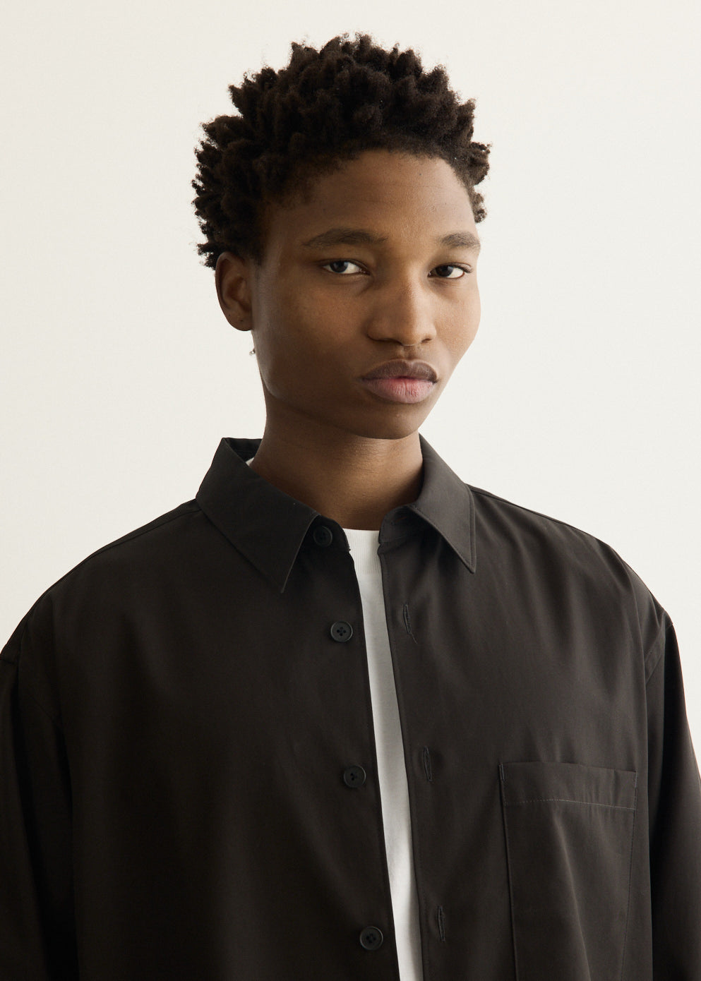 Cotton Twill Shirt Jacket