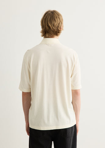 Boxy Fit Polo With Ami De Coeur Knitted Patch