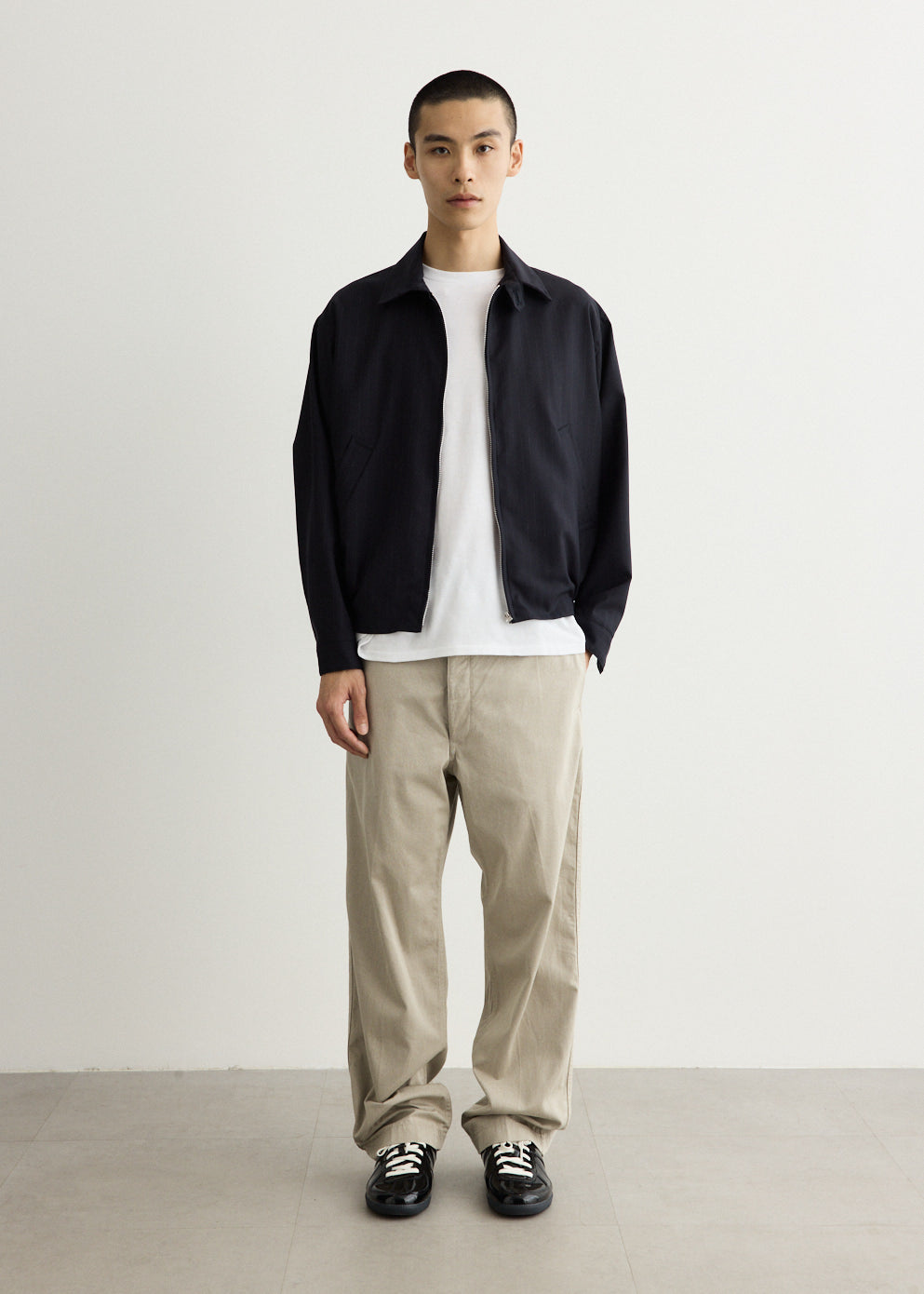 Shadow Stripe Toro. Zip Blouson