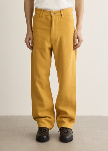 Linen Oxford Buckle Back Pants