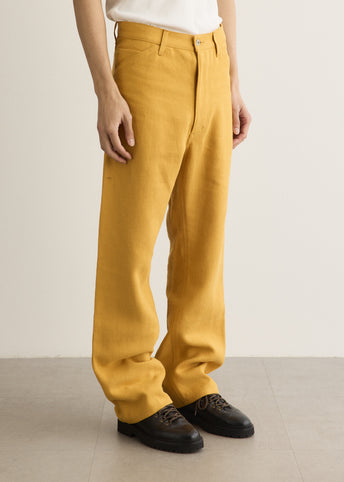 Linen Oxford Buckle Back Pants
