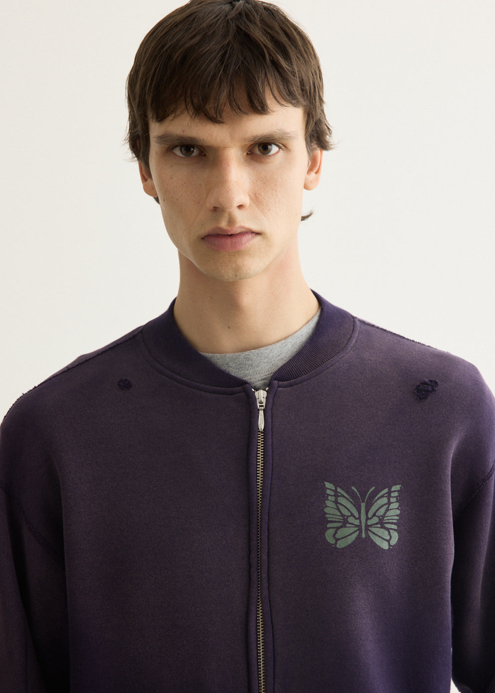 Deconstructed Zipped Sweatshirt