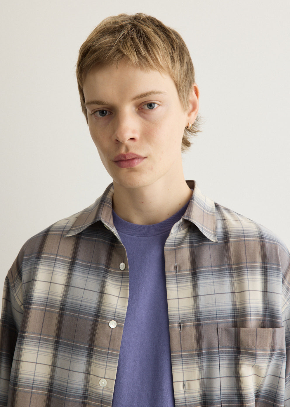 Super Light Wool Check Shirt