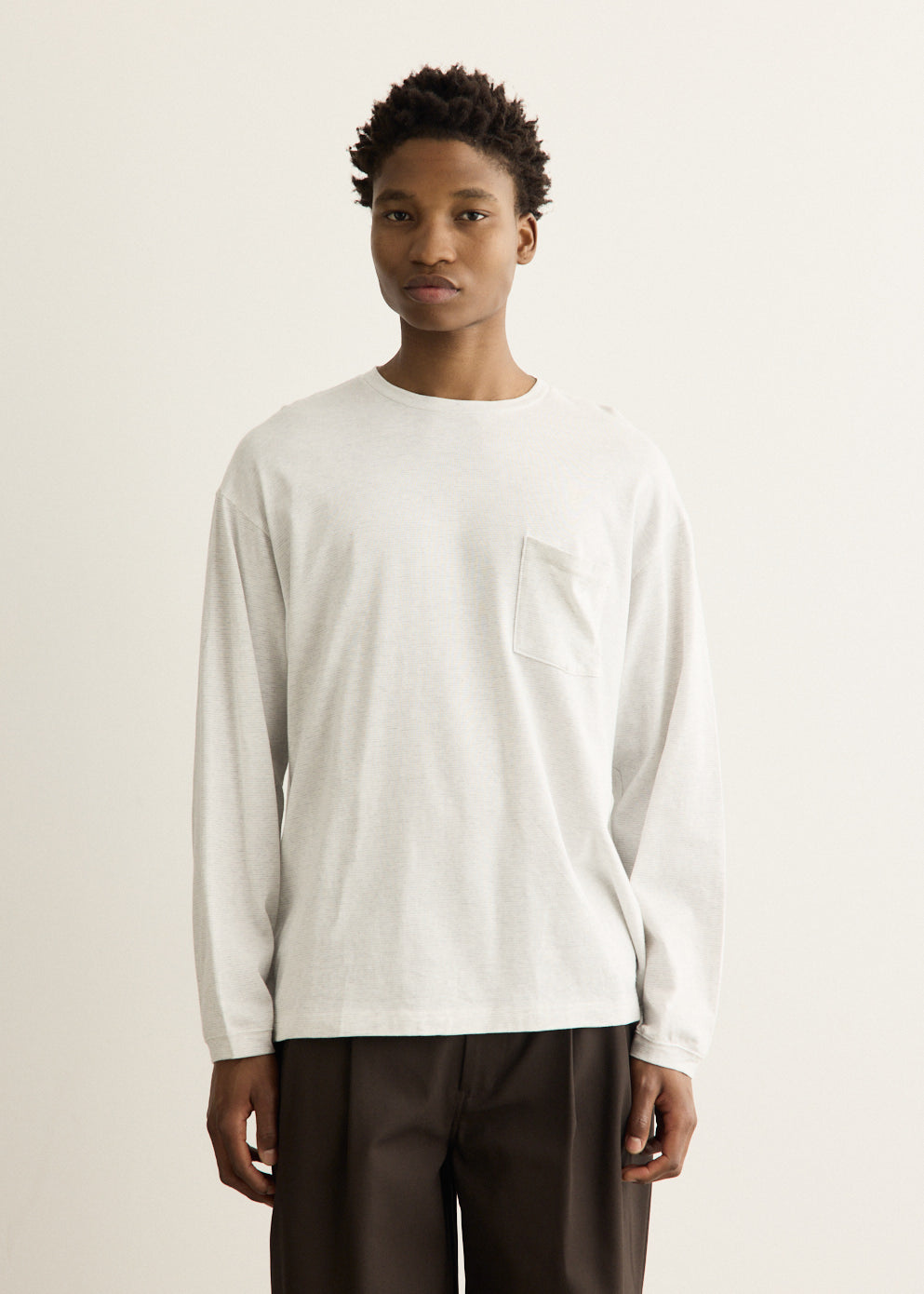 Loose Pocket Long Sleeve T-Shirt