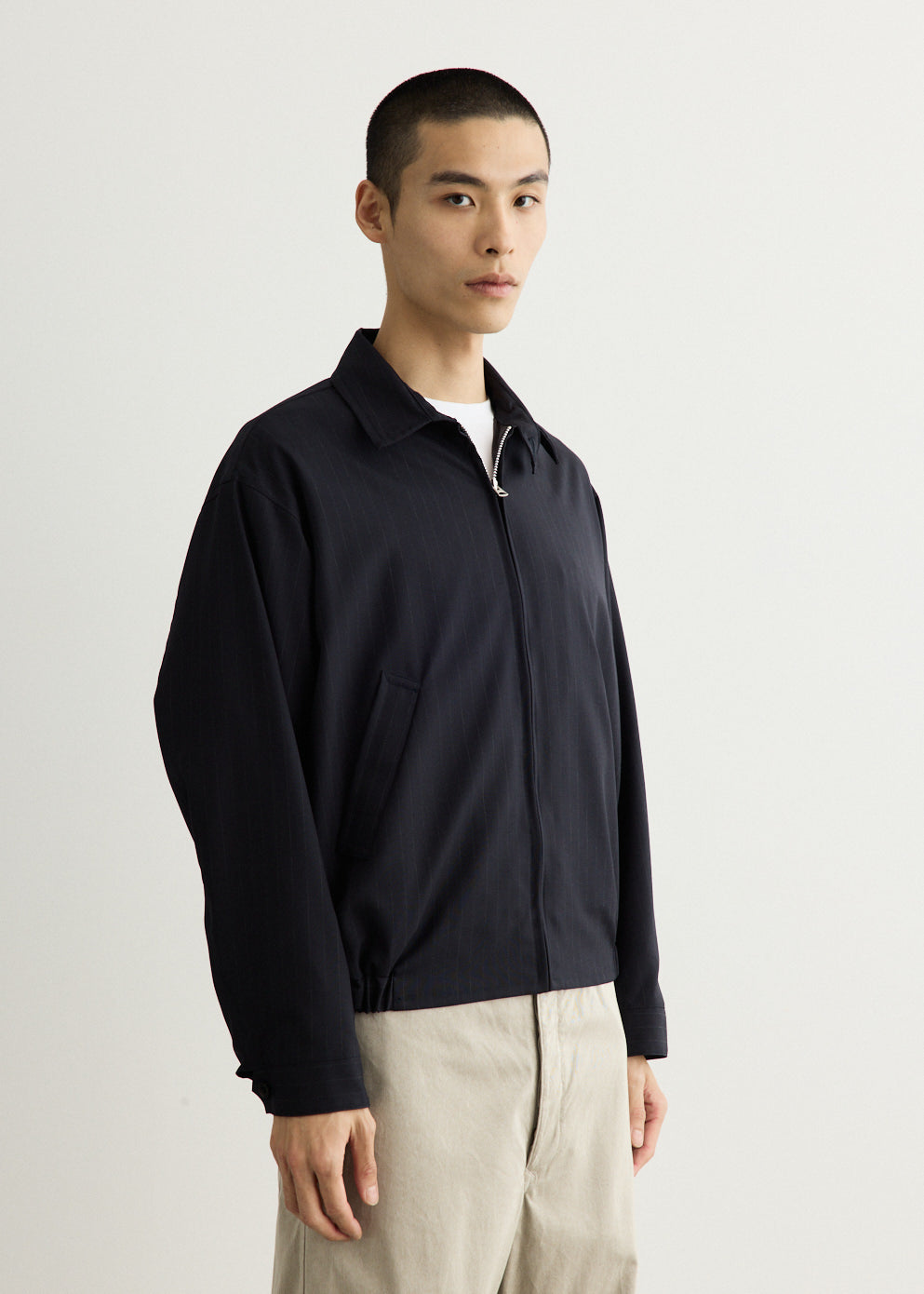 Shadow Stripe Toro. Zip Blouson