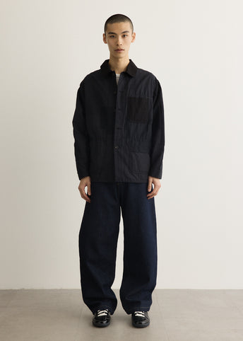 Cotton Polyester Jacquard Patch Jacket